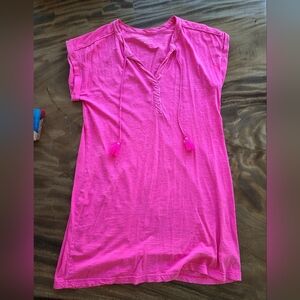 Vineyard Vines M Bright Pink Casual Dress cute